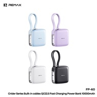 REMAX FP-60 SCP 22.5W PD20W 10000mAh Crider Series Built-In Cable Compact Size Powerbank ( 3C Certif