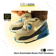 CITRUSOX GGT Tiger Stretchable Rubber Elastic FLAT Shoelaces (60 cm) #3011