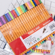 Set Pen Marker Warna Fineliner 0.4mm 6/12/18/24 Pcs Water Based Warna Warni Lukisan Drawing Art Scho