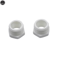 NY 2Pcs Hose Fittings Hex Reducer Bushing 1/2"(20mm) Female to 3/4"(25mm) Male thread Connector