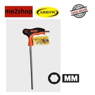 (MM) T FLAT HEX KEY (METRIC) WITH PLASTIC HANDLE/ T TYPE ALLEN KEY