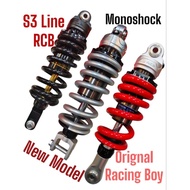 MONOSHOCK RCB S3 LINE YZF-R15 CBR150R SYM HUSKY 150 BELANG 150 RAIDER 150 FI S3 LINE MONOSHOCK ADJUS