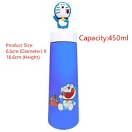NIVEA GWP Doraemon Bottle Tumbler 450ml 6.6cm Diameter X 18.6cm Height Single Wall Stainless Steel P