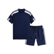 Bộ Quần Áo Thể Thao Nam Tay Lỡ Cao Cấp Trẻ Trung KJ Chất Vải Spanex Không Xù Lông Tôn Dáng KJ-Vua Q