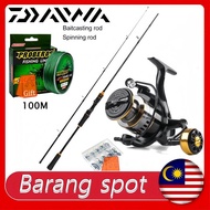 2024 NEW DAIWA reel daiwa rod pancing set joran pancing fishing rod spinning reel spinning mesin pan