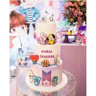 Birthday Cake Topper, BT21 BTS Cake Decoration