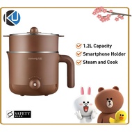 【Line Friends】 Electric Hot Pot Cooking Pot Co-branded Joyoung 304 Stainless Steel Mini Electric Cooker