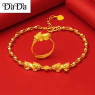 emas 916 original malaysia gold bracelet men's pixiu set to ward off evil spirits ingot transfer luc