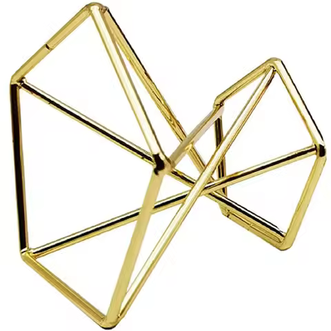 18 Pcs Geometric Air Plant Holder Airplants Rack Metal Plants Stand Planter Shelves Himmeli Decor Ti