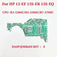 Papan Utama Untuk Hp 15-ef 15s-er 15s-eq Papan Utama Laptop Cpu: R3-5300u / R5-5500u / R7-5700u Amd 