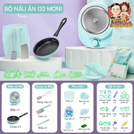 Bộ nhà bếp mini-Đồ chơi nhà bếp nấu ăn thật