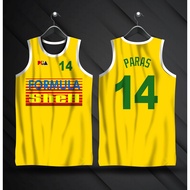 PBA RETRO JERSEY | FORMULA SHELL Jersey KOBE PARAS #14 JERSEY Full Sublimation 3D Vest Summer Basket