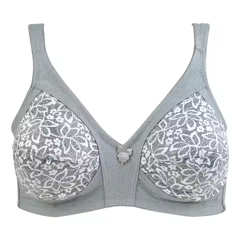 Women's Wireless Bra Cotton Plus Size Bras Comfortable Underwear Thin Breathable Lingerie Big Cup 52