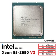 Intel | Intel Xeon 2690V2 E5 2690 V2 Used 10 Core 3.0 GHz 130W CPU Processor LGA 2011