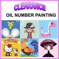 NO COLOUR - Oil Number Painting 20x20cm Painting By Number DIY Paint By Number DIY Oil Painting Wall Art 数字油画 儿童油画 手工制作