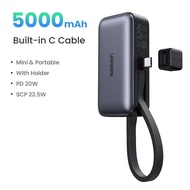 UGREEN 5000mAh Mini Power Bank PD20W/SCP22.5W USB-C Mini Fast Charging Portable Powerbank Built-in C