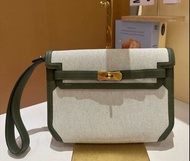 Unused HERMÈS 愛馬仕 Kelly depeches 25 帆布拼