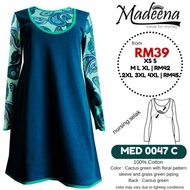 BLOUSE / MED0047C / MUSLIMAH / READYSTOCK / PLUSSIZE / NURSING / SIZE XS-6XL