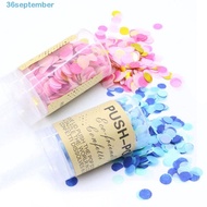 SEPTEMBER Confetti Popper Colorful 1Pcs Birthday Anniversary Exploding Push Up Party Supplies