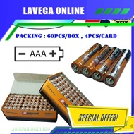AAA battery High Quality Carbon Dry Battery 1.5V (60pcs/20pcs) ORANGE Dry Triple A BaterryR03 1.5V (