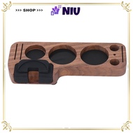 NIU Coffee Tamping Station, 51mm 54mm 58mm  Wood Tamper Station Base, Premium Storage Function Compa