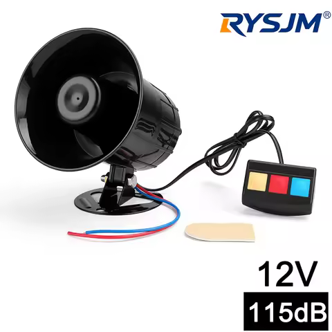 3 Siren Sounds Wired Loud Alarm Horn 110dB Outdoor Alarm Siren Exterior Sirena Alarma Speaker for Al