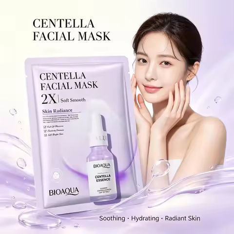 BIOAQUA Centella Asiatica Collagen VC Facial Mask Hyaluronic Acid Moisturizing Refreshing Sheet Mask