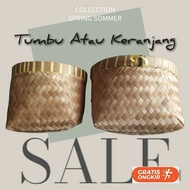 TUMBU ANYAMAN BAMBU/  KERANJANG BAMBU /KETIDING /KERANJANG ANYAMAN BAMBU