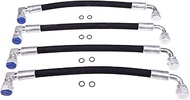 JZGRDN 4PCS Hydraulic Hose AW29374 Compatible with John Deere D120 H120 H130 H160 H165 120E 120R 200