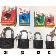 Door locks of sizes 6, 7, 8, 10 from Viet Tiep, high quality safe door locks