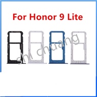 For Honor 9 Lite Sim Card Tray Slot Holder Card Holder Reader SD Slot Adapter Replacement Parts