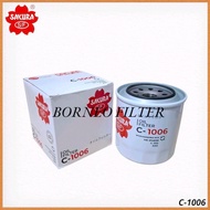 C-1006 Sakura Oil Filter J8610838 P550242 LF3524 BT338 C1006 SFO4838 JOC-16005 JOC16005 ME014838 210