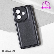 Oppo A3X Oppo A5i Oppo A3 Nfc Oppo A3 Pro Case Leather Black SoftCase Oppo A3X Oppo A5i Oppo A3 Nfc 