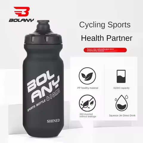 610ML Sports Water Bottle Rubber Paint Plastic Squeeze Bottle for Bicycles Portable Outdoor Cycling 