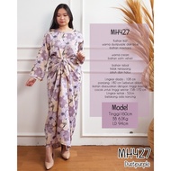 Mihar store / Kaftan ikat maxmara satin velvet motif bunga / Kaftan ikat / Kaftan motif bunga / Gami