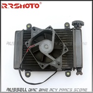 ATV Water Radiator Cooling with fan For Dirt Pit PRO bike Motorcycle  Quad Buggy ATV 4 wheel 125cc 1