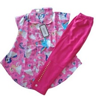 Kids Girl Blouse Long Pants 2 Piece Set