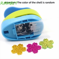 RMABET Flower Furador, Random Color 7*6*4cm DIY Paper Cut Puncher, Punches Maker Labor Saving Large 