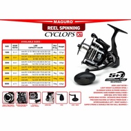Maguro Cyclops XT 1000 - 8000 Power Handle Reel