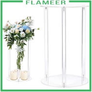[Flameer] Acrylic Plant Stand Plant Shelf Easy Installation Flower Stand Flower Display Rack for Wedding Centerpiece Event