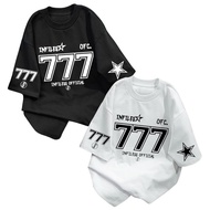 Vintage T-shirt No. 777 Oversize INFILESS Top Motif Sports Jersey Number 777