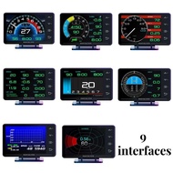 XS OBD2 GPS HUD Head Display 3.5" Skrin LED Speedometer Butang Sentuh Fungsi Penggera Sambungan Type