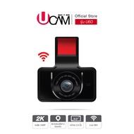 [ของขวัญปีใหม่]UCAM U60 กล้องติดรถยนต์ 2K Wifi gps ความเร็วพร้อมพิกัด และหน้าจอ 3 นิ้ว อุปกรณ์เสริมค