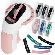 Phomemo 1 Set E975 Embossing Label Maker Machine With 6 Tapes Of 9mm/ 3/8" Label Tapes(3*Black/1*Pin