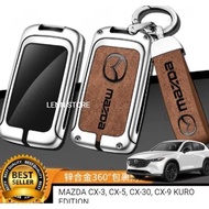 Metal Remote Key Cover for Mazda 2, Cx-3, Cx-5, Cx-30, Cx-60 Kuro