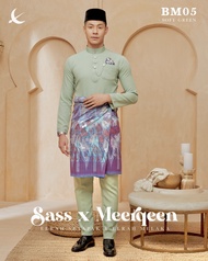 (FREE SAMPIN) BAJU MELAYU SOFT GREEN C5 MAGNIFICENT 4.0 BY ELRAH EXCLUSIVE