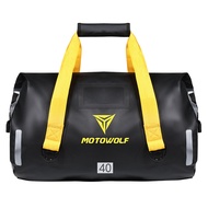 1x รถจักรยานยนต์สากลกันน้ำถุงหางกลับที่นั่งกระเป๋าถือเดินทางกระเป๋าขนาดใหญ่ความจุ Moto ด้านข้างกระเป