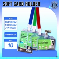 10pcs/pack Vertical/Horizontal ID case Size 54×90mm Soft card holder T-014 ID Card Holder