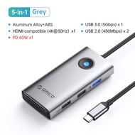 ORICO USB C Hub 4K60Hz Docking Station USB 3.0 HDMI DP1.4 PD100W Adapter SD TF Splitter For Laptop T