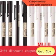 muji pens 5Pcs Original Japanese MUJIs Gel Pen 0.5mm Black Press Ink Pen Office Ballpoint Case School staionery setsгеле